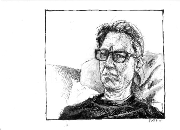 untitled. uni-ball ballpoint, PITT artist pen on paper.