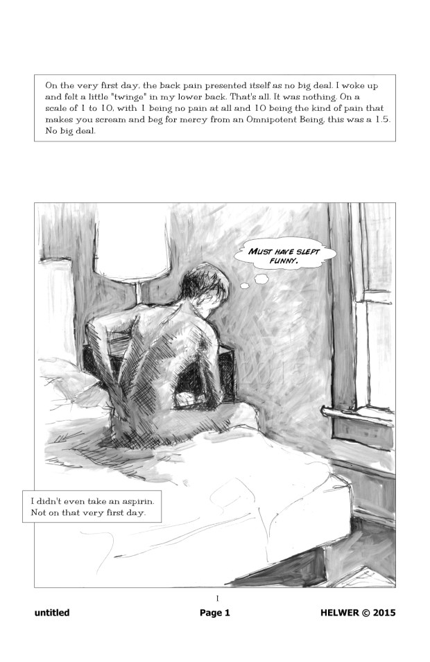 untitled, page 1. uni-ball ballpoint, PITT artist pen on paper.